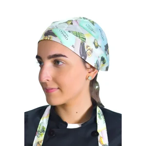 BANDANA DE AMARRAR ESTAMPADA TRICOLINE