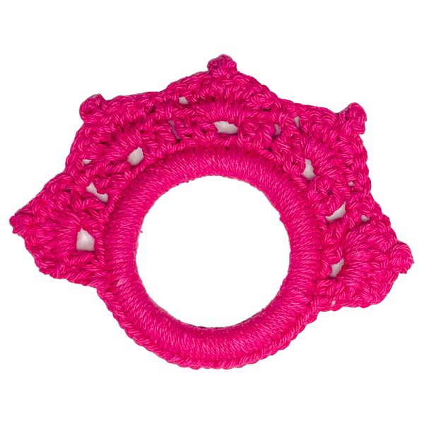 PORTA GUARDANAPO DE CROCHET PINK