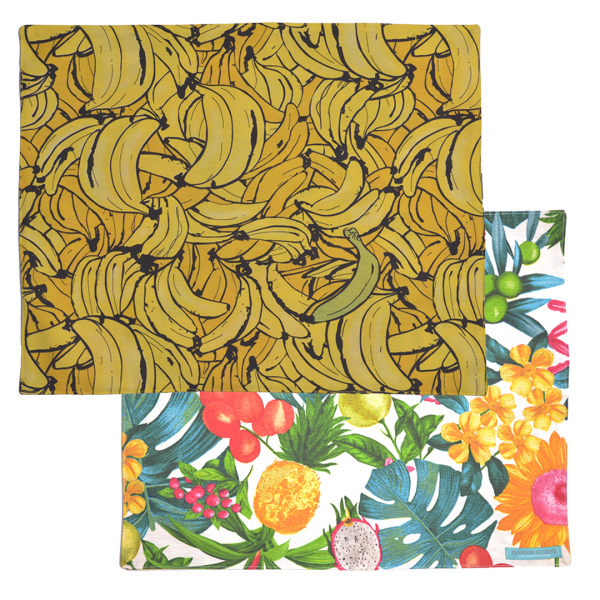 JOGO AMERICANO DUPLA FACE BANANA/PITAYA